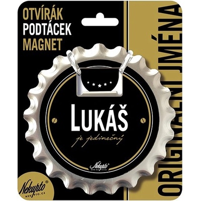 Nekupto Otvírák na pivo, podtácek se jménem - Lukáš