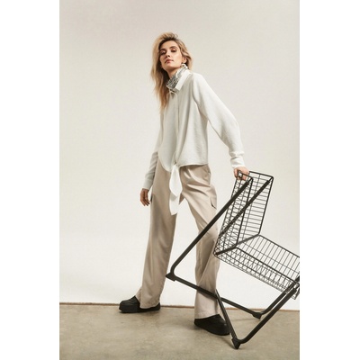 Moodo Риза с дълги ръкави и връзване бяла Moodo Moodo | Byal | ЖЕНИ | XXL