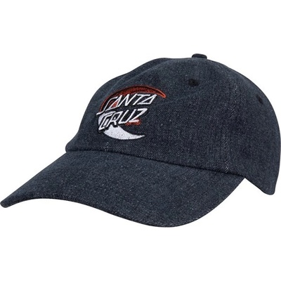 SANTA CRUZ Dark Moon Dot Cap Black Washed Denim BLACK WASHED DENIM