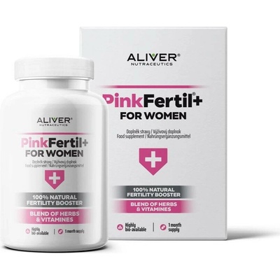 Aliver Nutraceutics Pinkfertil +Plus for women 90 kapslí