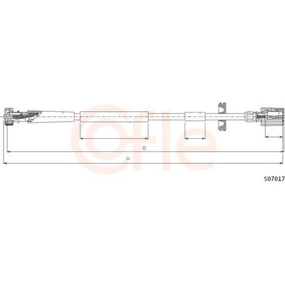 Hriadeľ tachometra COFLE S07017 S07017