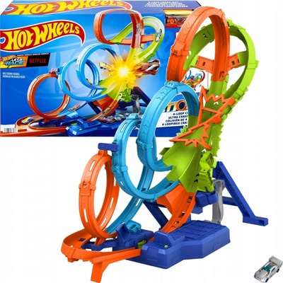 Mattel Hot Wheels Dráha vertikální osmičková herní set s autíčkem – Hledejceny.cz