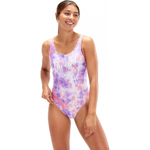 Speedo Цял бански womens printed logo deep u back