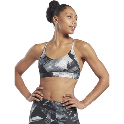 Reebok Спортен сутиен Lux Strappy Allover Print Bold Bra