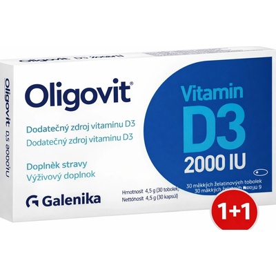 Curtis Health kapsúl Oligovit Vitamín D3 2000 IU 30 ks