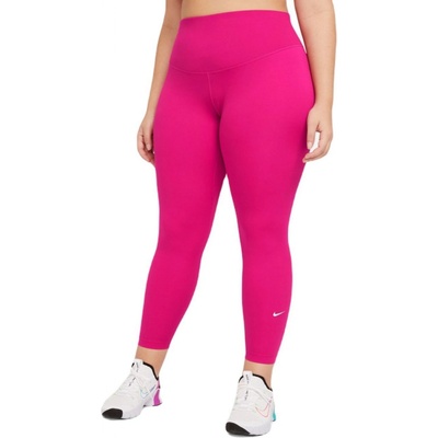 Nike One Dri-Fit Mid-Rise Tight fireberry/white