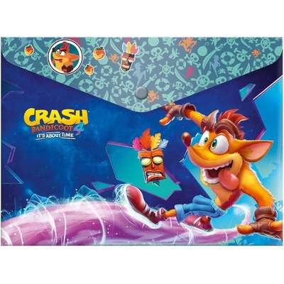 Obálka plastová s drukem A5 Crash Bandicoot 308828