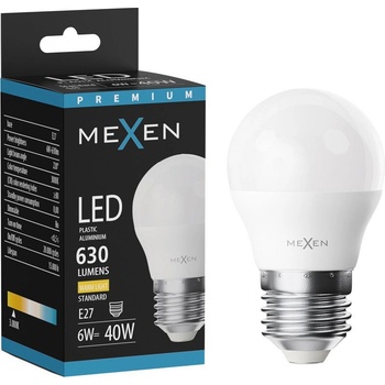Mexen Nova LED крушка E27, G45, 6W, Топла - 3000K, 630 lm - L101-E27-0630-01 (L101-E27-0630-01)