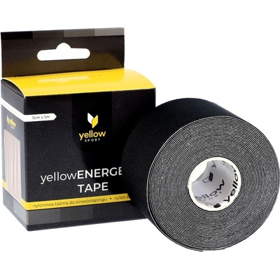 yellowSPORT kineziologický tejp čierny 5 cm x 5 m