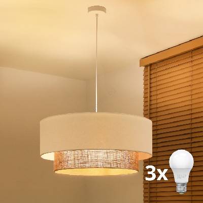 - LED полилей на кабел BOHO STYLE 3xE27/15W/230V пр. 60 см (BG2297)