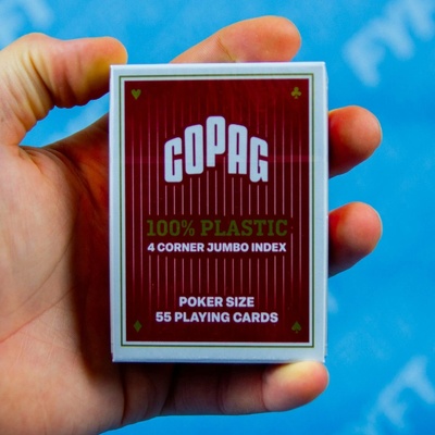 Copag pokerové plastové karty 4 velké symboly Červená
