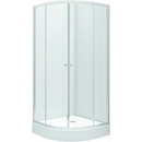 KOLO First štvrťkruhový sprchovací kút 80 cm, vr. vaničky, číre sklo ZKPG80222003Z1