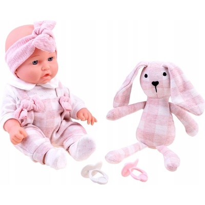 JOKO Bábika so Zajačikom a cumlíkmi ružová