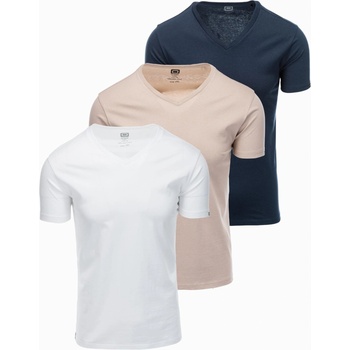 Ombre Clothing Мъжка тениска без щампа - микс 3 бр Z29 Ombre Clothing Ombre Clothing | Byal | МЪЖЕ | S