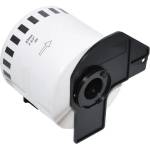 Makki съвместими етикети Brother DK-22205 - Roll White Continuous Length Paper Tape 62mm x 30.48m, Black on White - MK-DK-22205 (MK-DK-22205) - xtreme