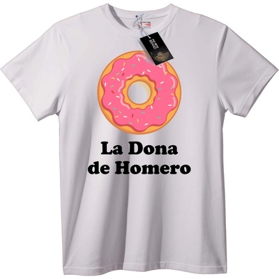 NOONEBRAND Тениска с Понички на Хомер - 6XL, White