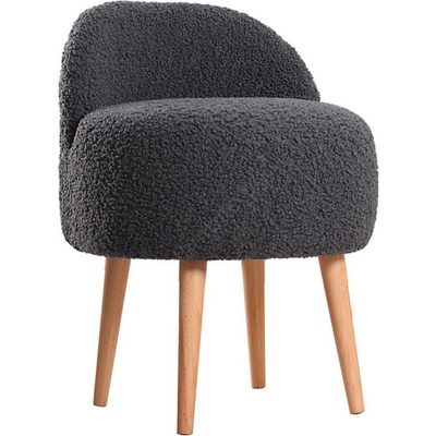 Asir Табуретка miki, диаметър 46 см, тъмносива (as3016)