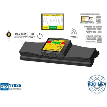 Microtech Дигитален хоризонтален високо прецизен машинен нивелир Microtech Computerized, Wireless+USB, 152110020 - 200 mm, 0.05 mm/m (152110020)