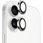 Blueo Протектор - Камера за iPhone 17 - Син - Сапфирено кристално оригинално стъкло - Сребрист