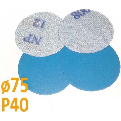 Brusný papír pro excentrickou brusku, zrnitost P40, Průměr: 75mm, 1 kus