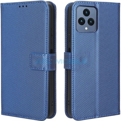 Pouzdro Shield4U T Phone 5G 2023 Diamond Texture otevírací modré