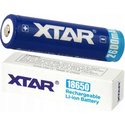 Baterie XTAR 18650 3,7V Li-ion 2600mAh s ochranou – Zboží Živě