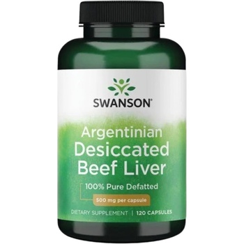 Swanson Argentinian Desiccated Beef Liver 500 mg [120 капсули]