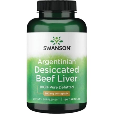 Swanson Argentinian Desiccated Beef Liver 500 mg [120 капсули]