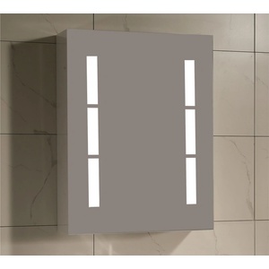 Inter ceramic ГОРЕН ШКАФ С ОГЛЕДАЛО icmc 5014-65 50x15x65 led ОСВ. БЯЛ (5014-65)