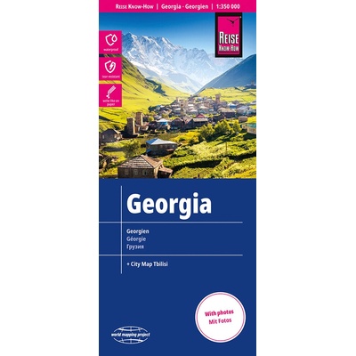 mapa Georgia 1:350 t. voděodolná