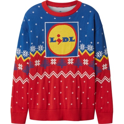 Dámský vánoční svetr LIDL Lidl modrá červená – Zboží Dáma