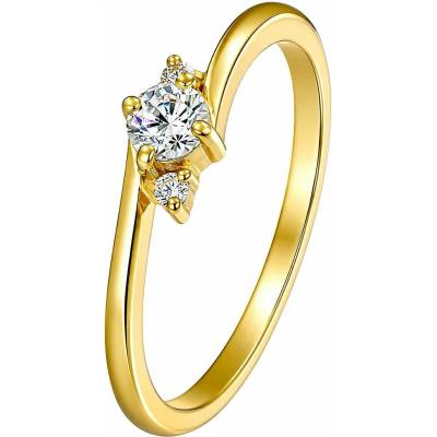Zlaton Prsten žluté zlato s diamantem 000972103235