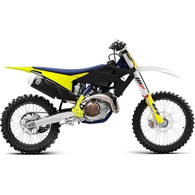 UFO kompletní sada plastů HUSQVARNA TC/FC 19-22, barva černá/žlutá/bílá ( včetně krytů přední vidlice, rámu a samolepek )