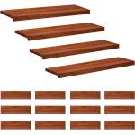 vidaXL Стъпала за стълби 16 бр. 90 x 30 x 2 cm Кафяво Солидно бук (3446444)
