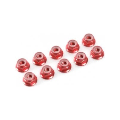 Revtec Самозаключваща се гайка с пр. m5 алуминий червена (10)