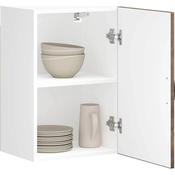 vidaXL Кухненски стенен шкаф Lucca, опушен дъб, инженерно дърво (853792)