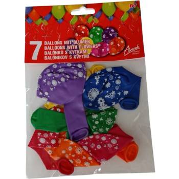 VsM ČR Balónky všech barev s motivem kytek B7