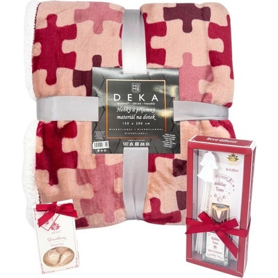 Home Elements Vánoční set deka puzzle difuzér a vonné jíly