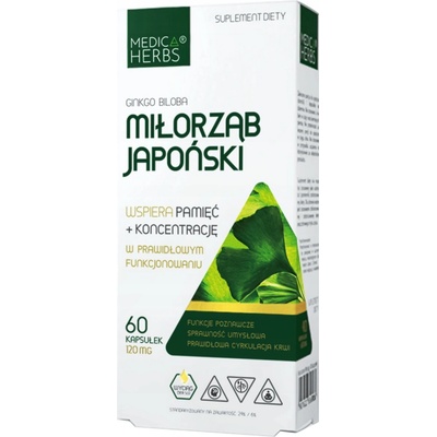 Medica Herbs Ginkgo Biloba 120 mg 60 kapsúl