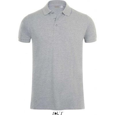 Sol's pánská polokošile s elastanem PHOENIX šedý melír