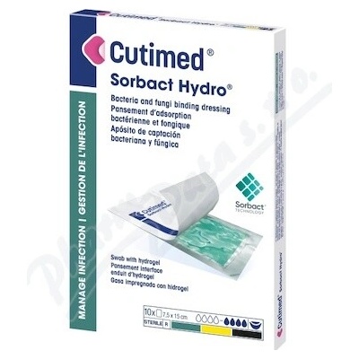 Cutimed Sorbact Hydro antimikr.krytie 7.5 x 15 cm 10 ks