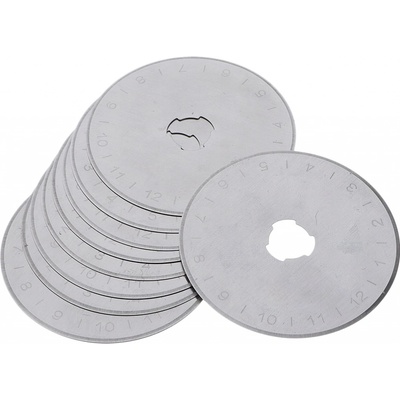 Texi Náhradní čepel do řezacího kolečka, 4099, rovná čepel, průměr 45mm, 10 kusů