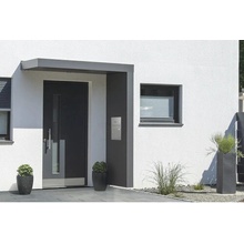 Gutta BS Plus 200 RAL 7016 antracit 200x90 cm pravý bočný diel vrátane poštovej schránky funkčného boxu nerezový odtok vody v bočnom diele