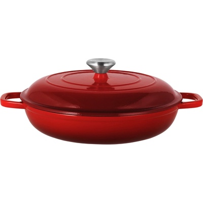 SILVERCREST Litinová servírovací pánev Premium, Ø 30 cm (červená)