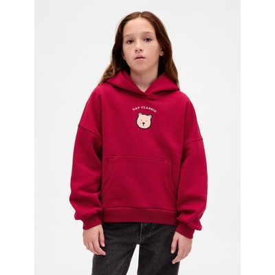 GAP detská oversize mikina s kapucňou červená