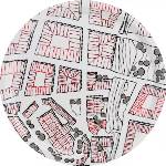 Born in Sweden Поднос за сервиране Sweden from Above City кръгъл 31 см (7340203)