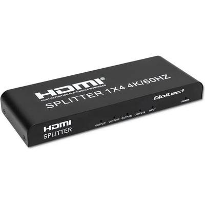 HDMI суич Qoltec 51799 Черен (5901878517995)