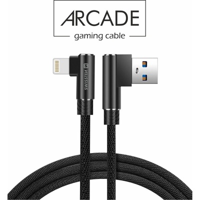 Swissten 71527700 Arcade USB/Lightning, 1,2m, černý
