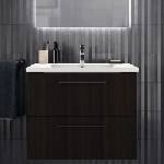 Ideal Standard i. life B стенен долен шкаф, кафяво дъбово покритие, 2 чекмеджета, 80 см (T5272NW)
