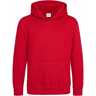 Just Hoods Kids Hoodie Color Fire Red